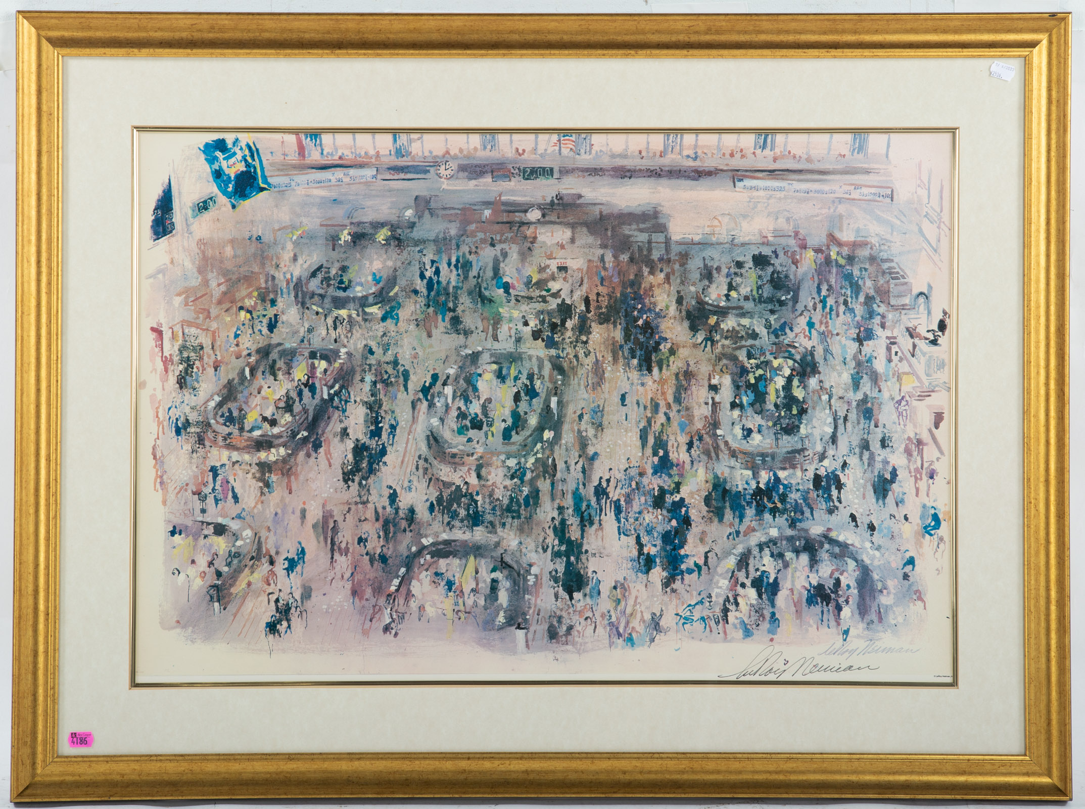LEROY NIEMAN. "STOCK EXCHANGE,"