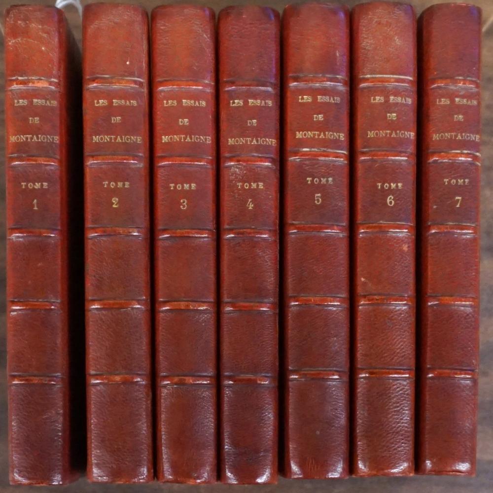 LES ESSAIS DE MONTAIGNE, PARIS, 6