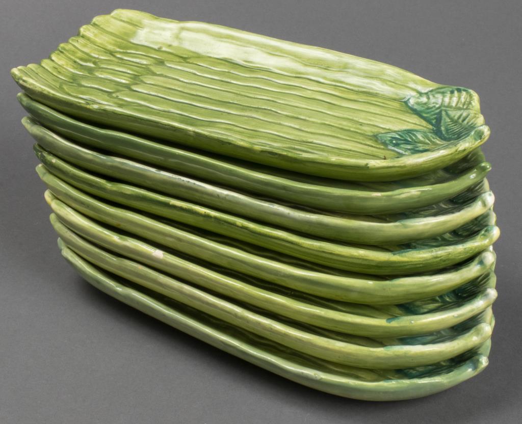 "LES VEGETABLES" MAJOLICA ASPARAGUS
