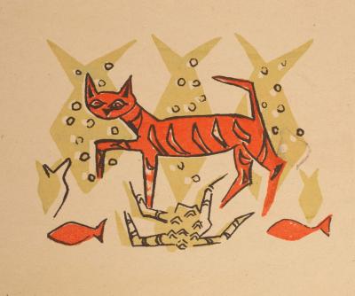 Leslie Duxbury (1921-2001)/Cat,