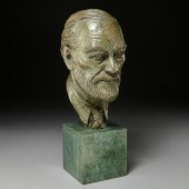 LESLIE S. MENEELY, FREUD BRONZ
