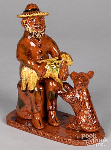 LESTER BREININGER REDWARE SEATED