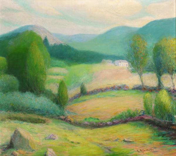 LESTER GILLETTE (1850 - 1940) OIL