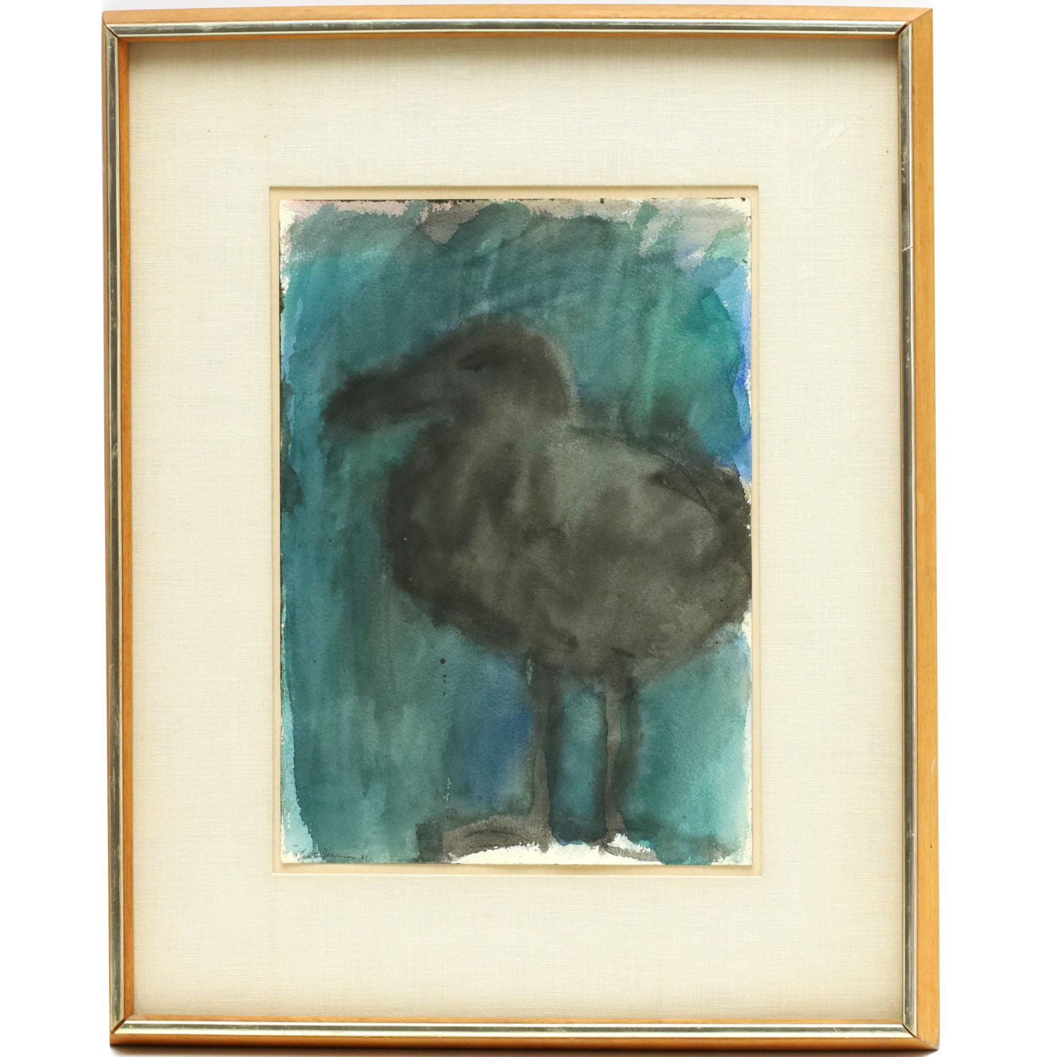 LESTER JOHNSON, WATERCOLOR ON