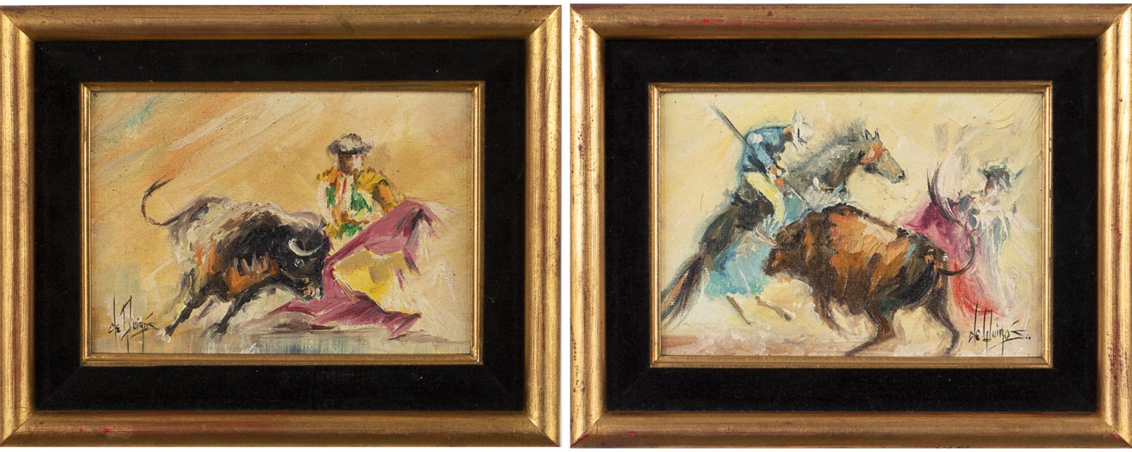 LESVER DE QUIROS, 2 BULL FIGHTING