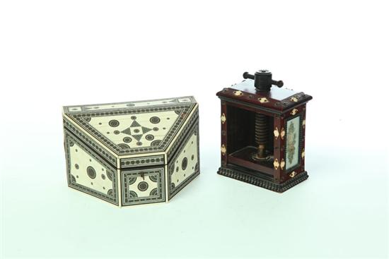 LETTER BOX AND SPECIMEN PRESS. 