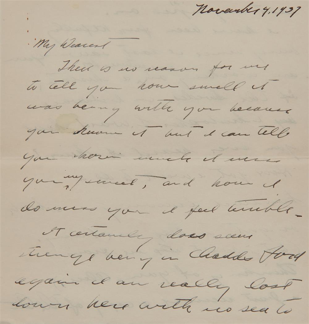 LETTER FROM ANDREW WYETH (AMERICAN,