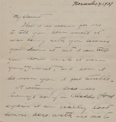 LETTER FROM ANDREW WYETH (AMER