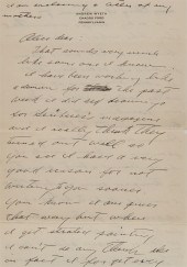 LETTER FROM ANDREW WYETH (AMER
