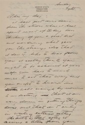 LETTER FROM ANDREW WYETH (AMER