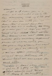 LETTER FROM ANDREW WYETH (AMER