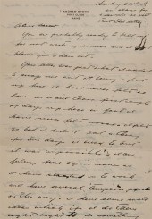 LETTER FROM ANDREW WYETH (AMER