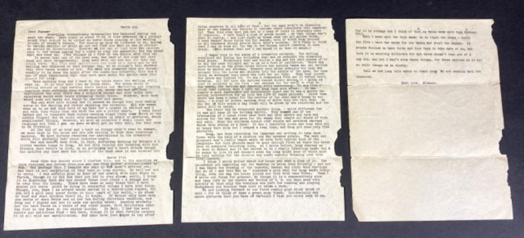 LETTER FROM ELEANOR OLIVER TO HER