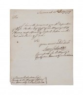 LETTER ON SAVANNAH EXPEDITION
