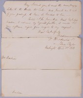 LETTER TO DOLLEY MADISON AND O