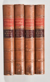 LETTERS OF HORACE WALPOLE, 4 V