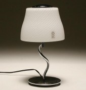 Leucos table lamp with hand bl