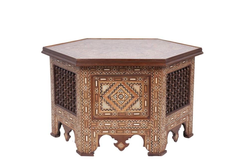 LEVANTINE HEXAGONAL INLAID COFFEE