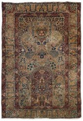 Levar Kerman rug, detailed arc