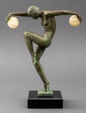 LEVERRIER ART DECO BRONZE DANC