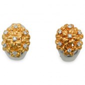 LEVIAN 14K TWO TONE GOLD AND D