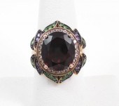 LEVIAN GARNET, TSAVORITE AND A