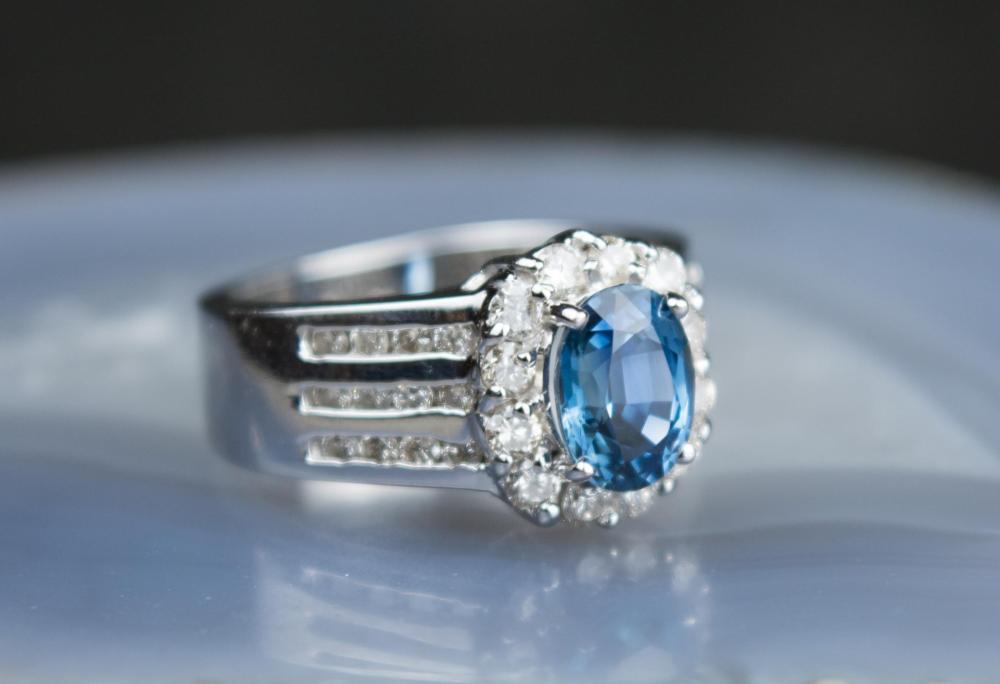 LEVIAN SAPPHIRE, DIAMOND AND GOLD