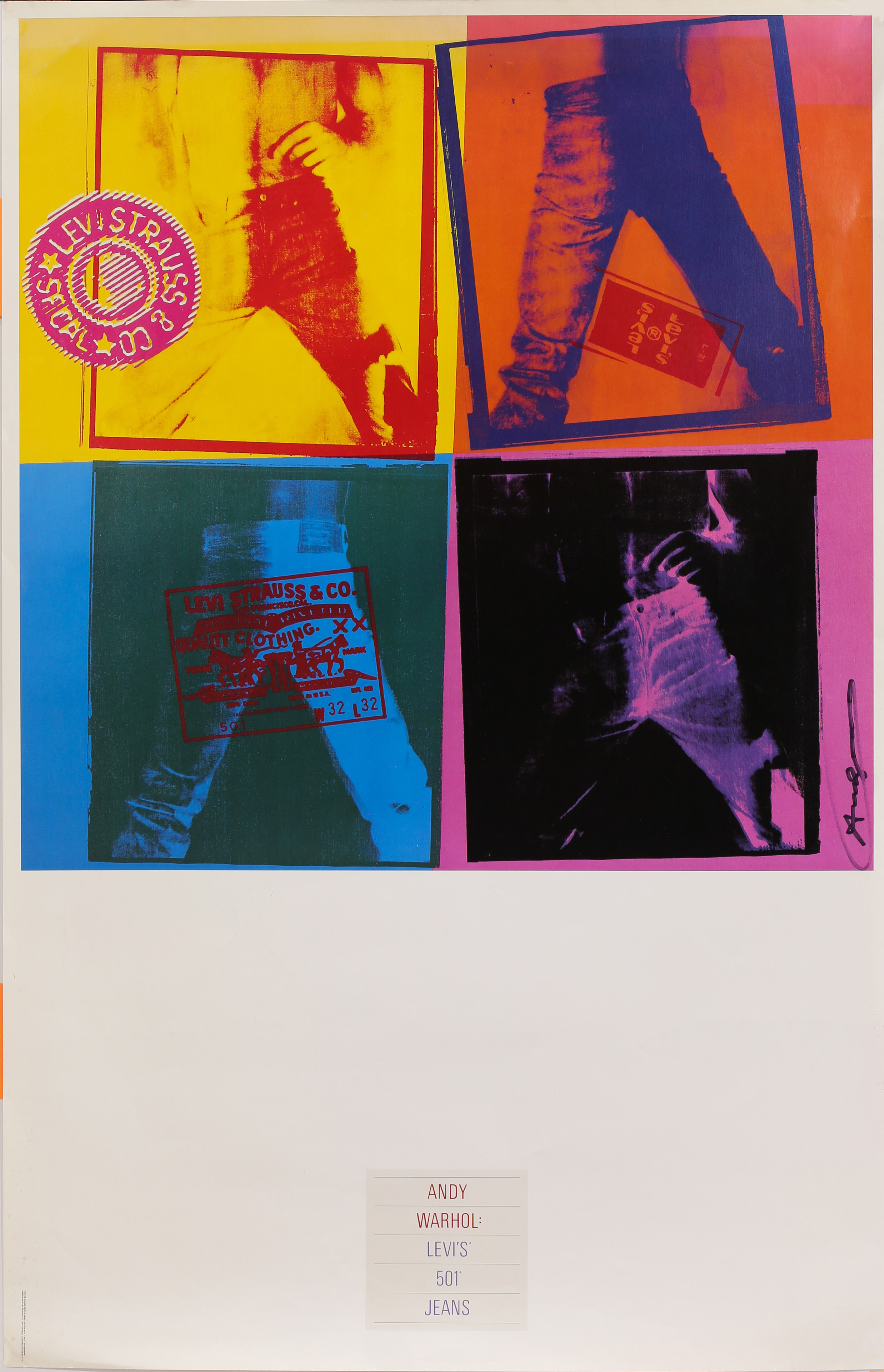 LEVI'S POSTER, AFTER ANDY WARHOL