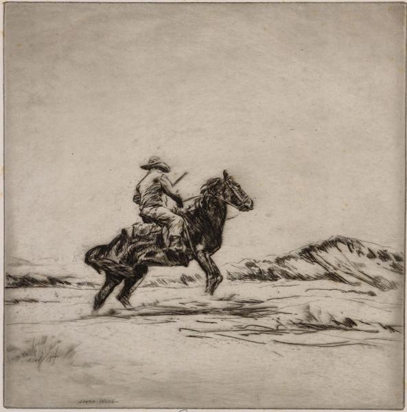 LEVON WEST (1900-1968) ETCHING
