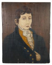 LEW HUDNALL, FOLK ART PORTRAIT