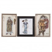 LEWIS BROWN. THREE FRAMED COST