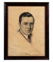 LEWIS GREGG, CHARCOAL PORTRAIT