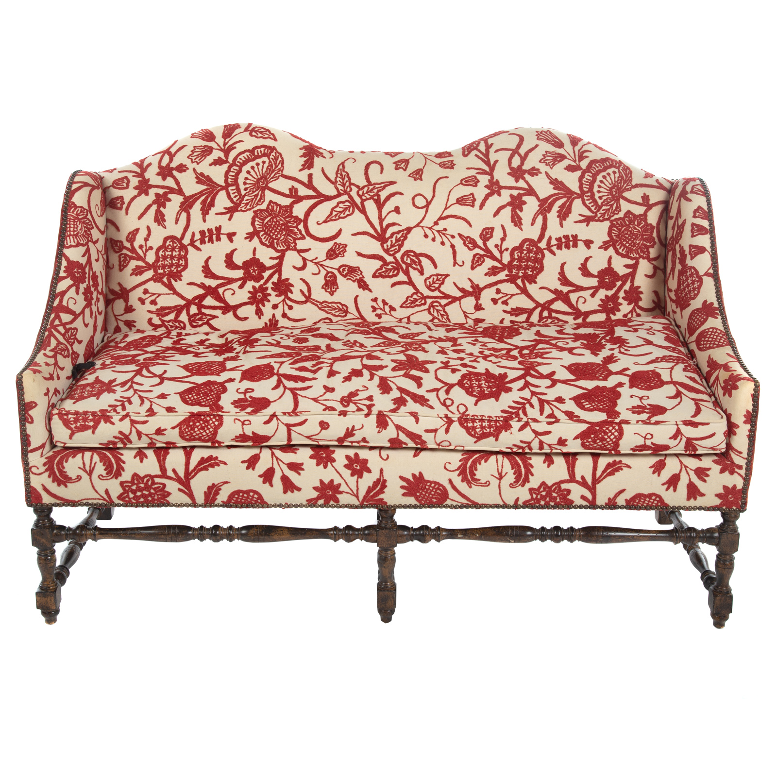 LEWIS MITTMAN CREWEL UPHOLSTERED