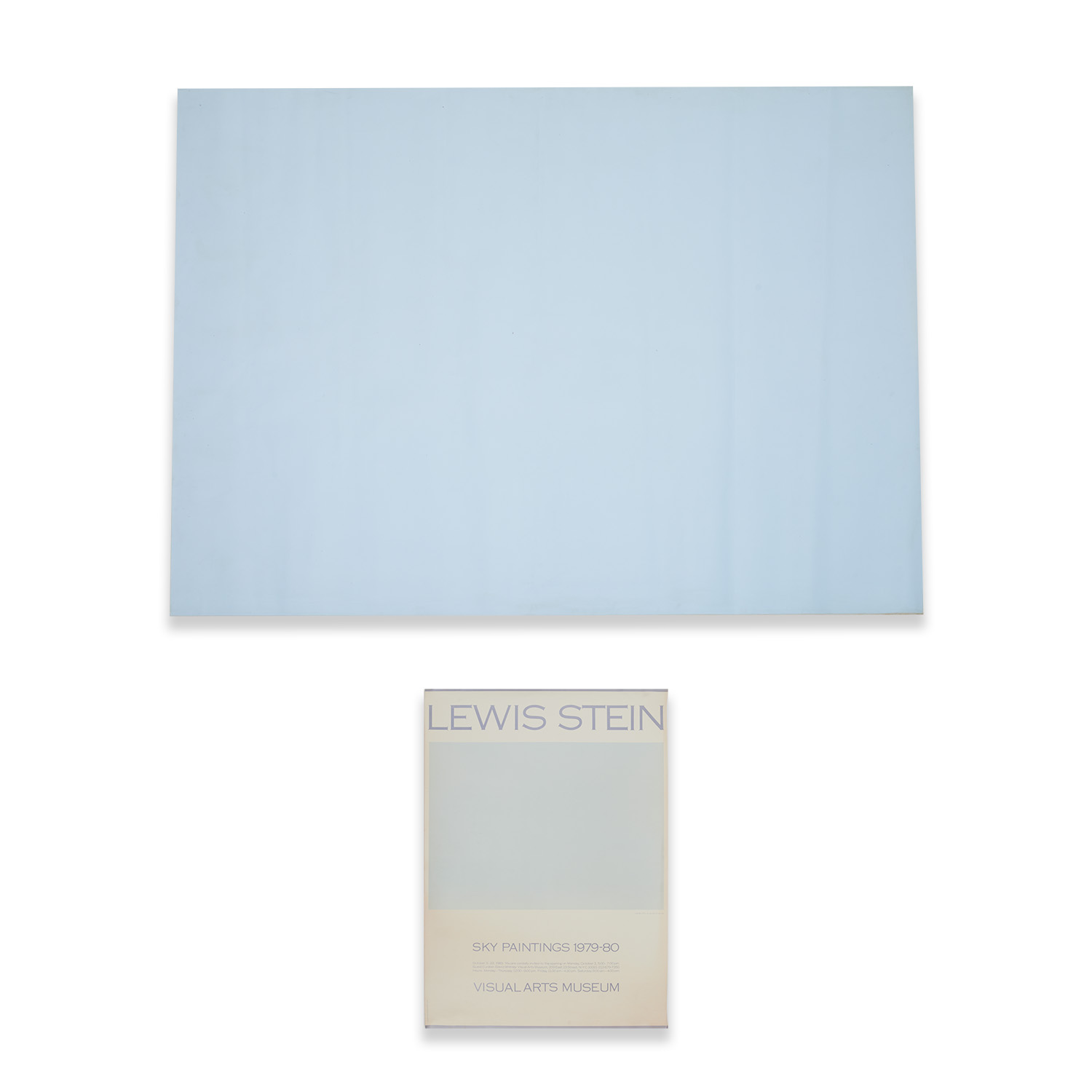 LEWIS STEIN, LARGE OIL ON CANVAS,
