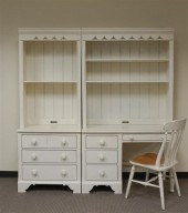 LEXINGTON WHITE ENAMEL HUTCH T