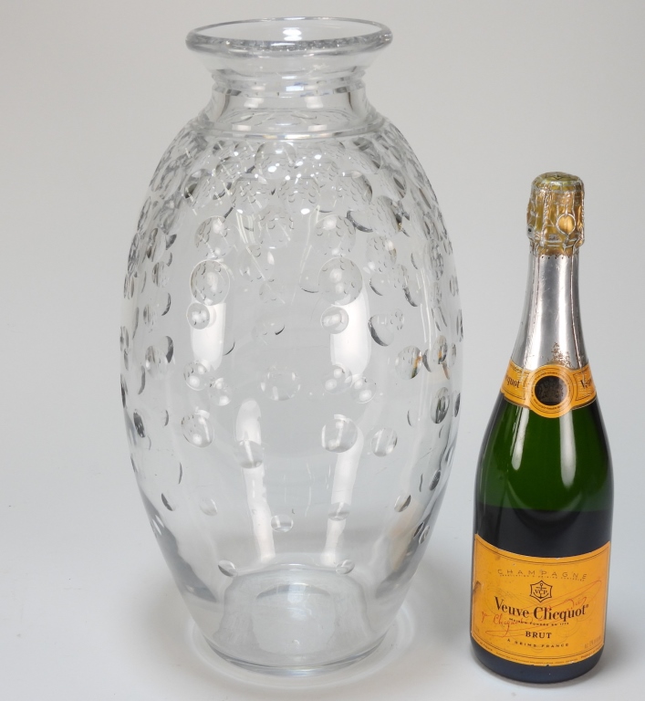 LG AMERICAN COIN SPOT CUT ART GLASS