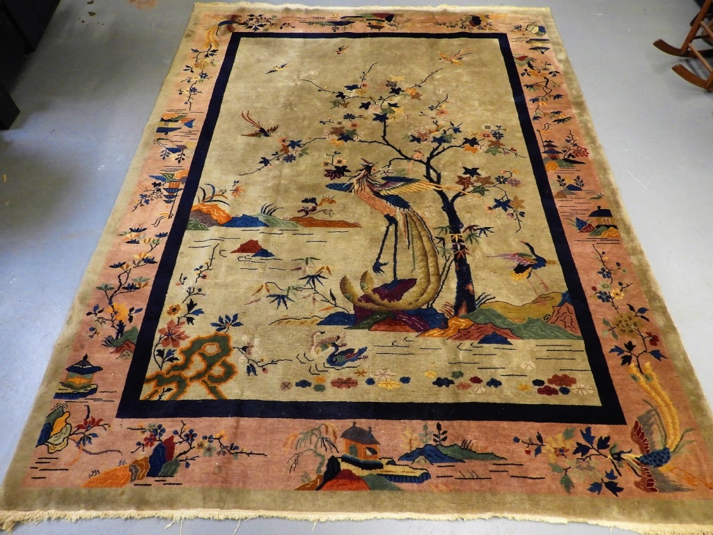 LG CHINESE ART DECO POLYCHROME