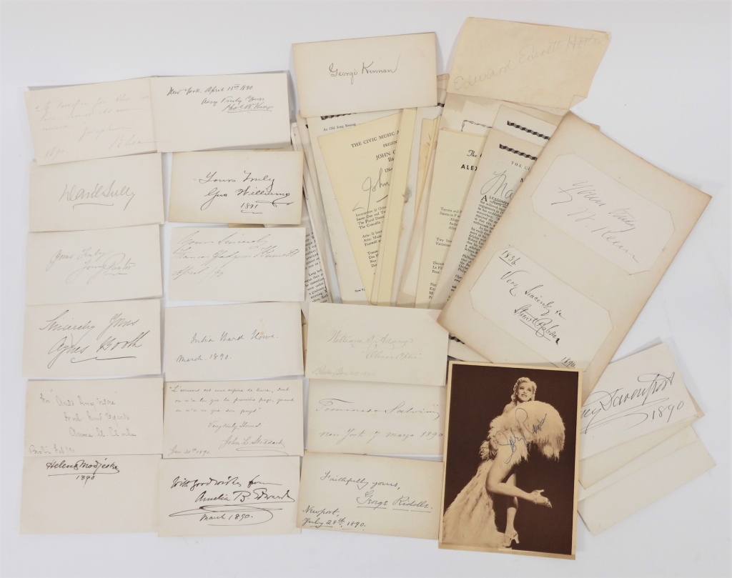 LG COLLECTION OF ACTOR AUTOGRAPHS
