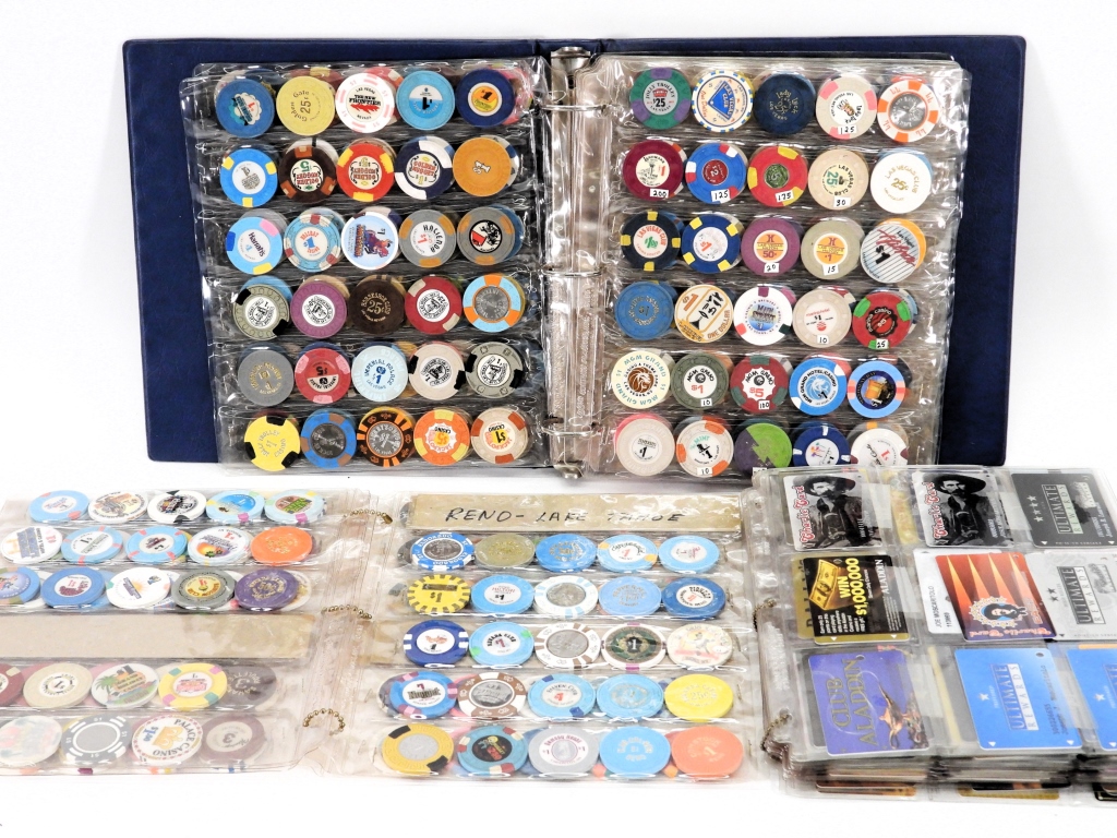 LG COLLECTION OF POKER CHIPS &