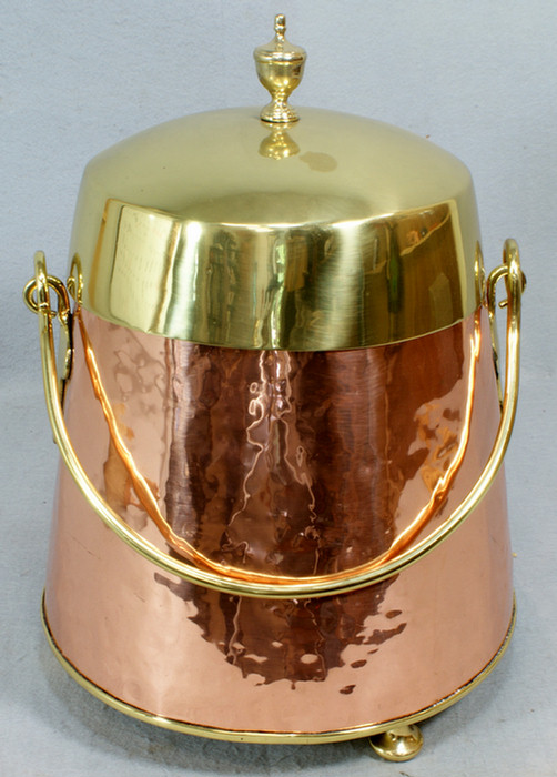 Lg English brass and copper coal