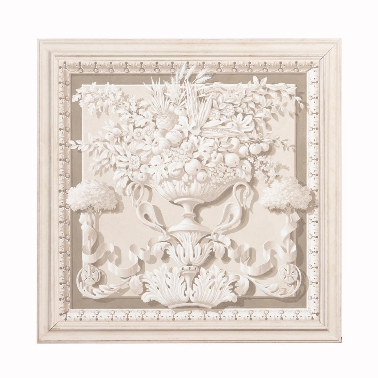 LG. GRISAILLE TROMPE L'OEIL