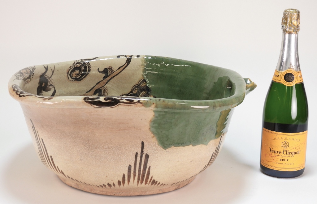 LG JAPANESE ORIBE STONEWARE WASH