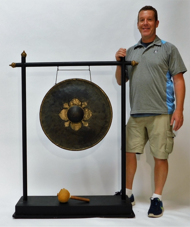 LG JAPANESE ORNAMENTAL GONG