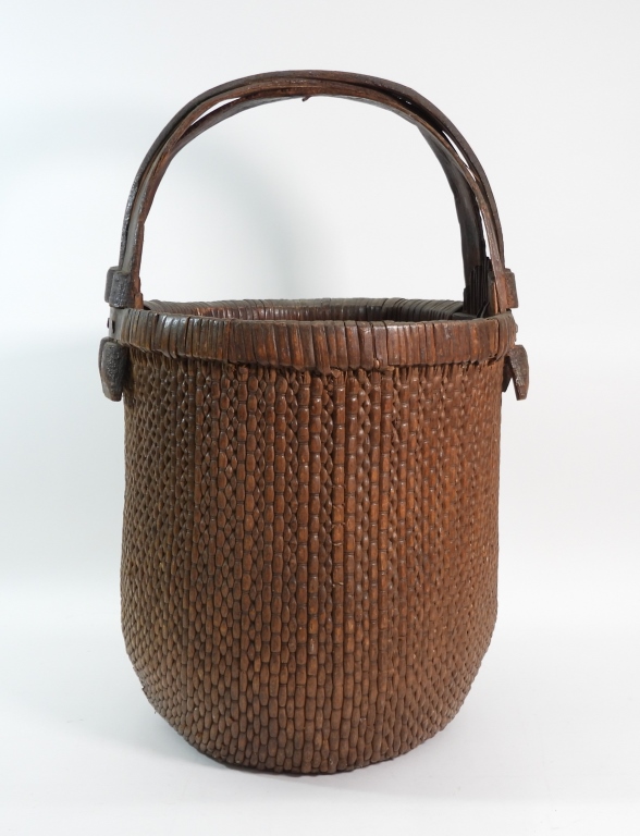 LG JAPANESE WOVEN BASKET Japan,Late