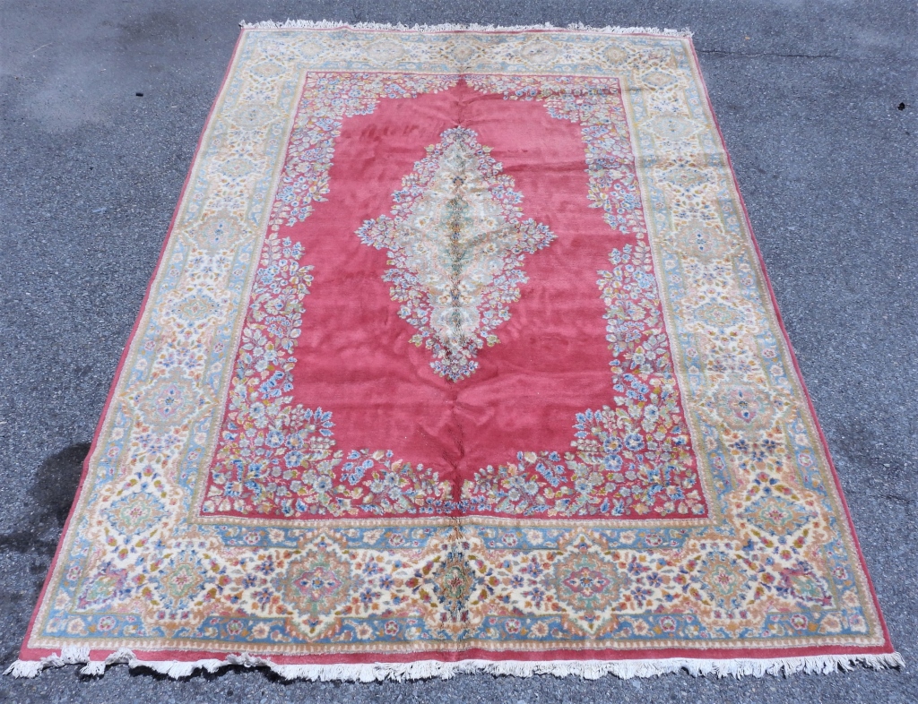 LG KERMAN RED FIELD ROOM SIZE RUG