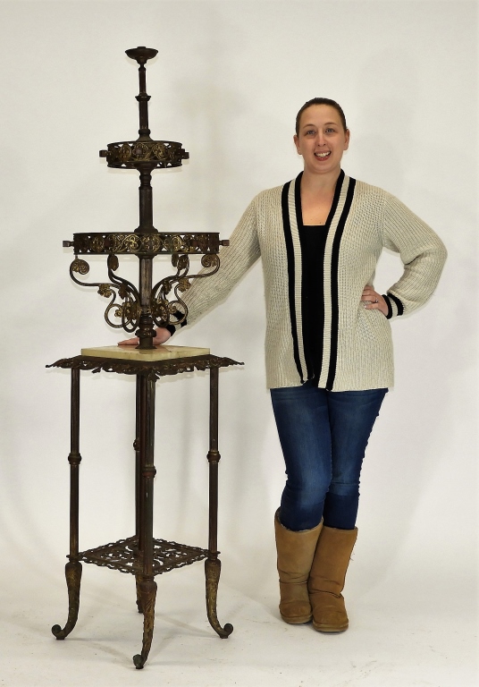 LG UNUSUAL VICTORIAN GILT BRASS