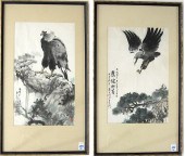 LI TIEN XIN TWO WATERCOLORS on