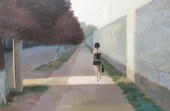 LIANG HONGLI "WOMAN WALKING" L