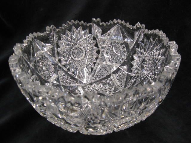 Libbey Cut Glass Bowl brilliant