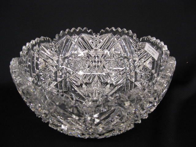 Libbey Cut Glass Bowl signed